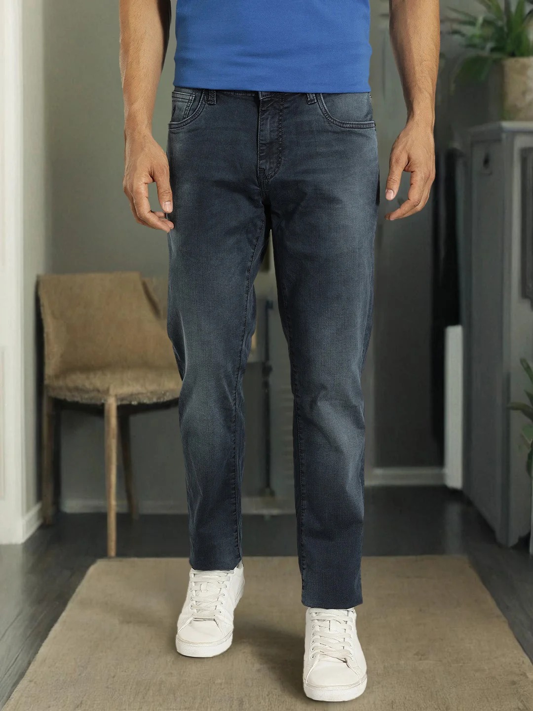 Indian Terrain Men Blue Jeans